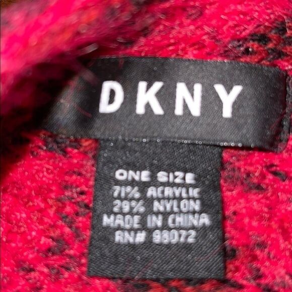 NWT DKNY earwarmer headband red black animal print - Picture 4 of 4